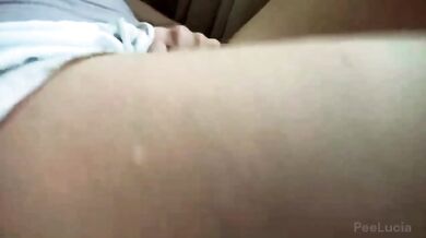Blonde Hairy Pussy Omorashi Desperation PEEGASM Cant Hold Pee Golden Shower Dripping Pussy Dirt Talk
