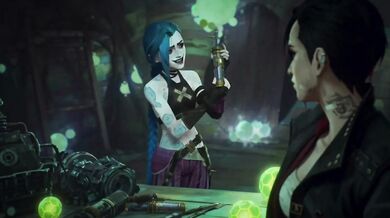 Arcane Lesbian Fan Animation Vi and Jinx Get Wild in the Workshop Cunnilingus and Kissing