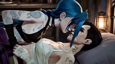 Arcane Lesbian Fan Animation Vi and Jinx Get Wild in the Workshop Cunnilingus and Kissing