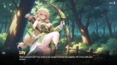 Isekai Waifu Overlord Lily Destroyed Gushing Choked Date Sex Scene Uncensored Hentai Game