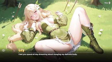 Isekai Waifu Overlord Lily Destroyed Gushing Choked Date Sex Scene Uncensored Hentai Game
