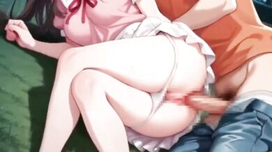 Cartoon anime hentai teacher destroyed gushing choked college big ass big tits