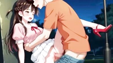 Cartoon anime hentai teacher destroyed gushing choked college big ass big tits
