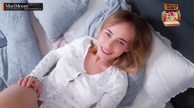 I got gushing creampie and destroyed pink pussy with my big dick stepsister