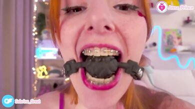 Cute Ginger Teen Tease Gag Ball Destroyed Gushing