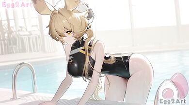 Arknights Dorothy Big Tits Swimsuit Blowjob Hentai Egg2Art HD Uncensored Cumshot Exclusive