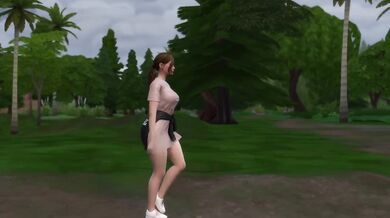 Lost Girl Drained by Futa Monster in Forest Animation