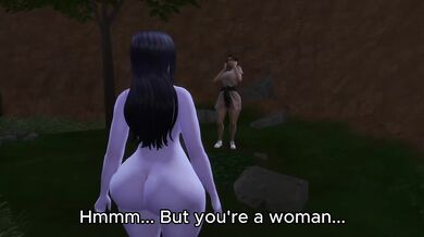 Lost Girl Drained by Futa Monster in Forest Animation