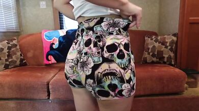 Verified Amateur Brunette Destroyed Juicy Bouncy Booty In Booty Shorts HD Porn Solo Pov