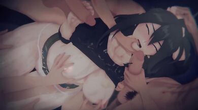 MHA Nana Shimura Destroyed Gushing Creampie POV DP Step Mom Milf Threesome 4K