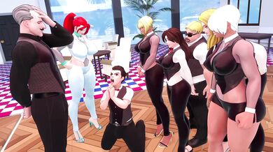 Hot Receptionist Destroyer Destroyed Gushing Choked Blowjob Creampie Gaming Part 3