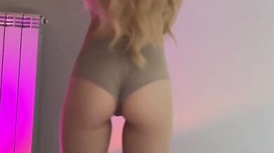Slow Body Tease Destroyed Tight Try On Haul With Lingerie Try On Gushing Amateur Blonde