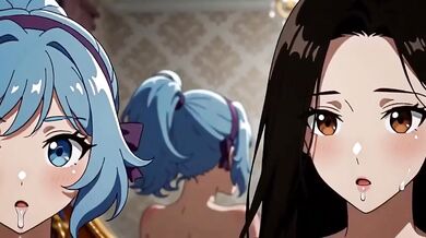 Destroyed Gushing Lesbian Kisses Caressing In Mirror Cartoon Hentai