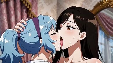 Destroyed Gushing Lesbian Kisses Caressing In Mirror Cartoon Hentai