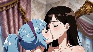Destroyed Gushing Lesbian Kisses Caressing In Mirror Cartoon Hentai