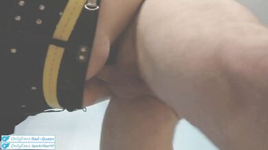 Redhead MILF Destroyed on Sex Swing Creampie Friend Watches and Plays with Cum