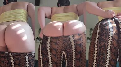 Latina Goddess Destroyed Gushing Tight Flare Leggings Big Ass Squeeze Clouted Tease Amateur Culo Grande