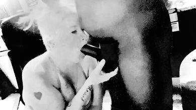 Interracial Kitchen Blowjob Destroyed By Big Dick