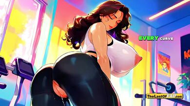 Hot Italian MILF Personal Trainer Destroyed By AI Hentai Animation Brunette