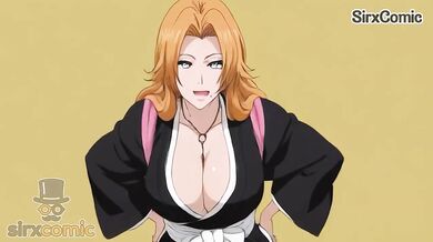 Rangiku Matsumoto Destroyed Gushing BlowJob Big Tits HD Hentai