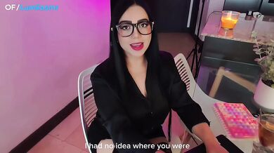 Spanish Amateur ASMR Office Fuck Roleplay Solo Female POV