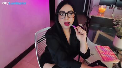 Spanish Amateur ASMR Office Fuck Roleplay Solo Female POV