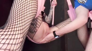 Amateur Blonde Milf Destroyed By Sex Swing Quickie