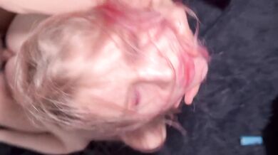 Destroyed Girlfriend Gets Choked Doggy Style with Purple Butt Plug
