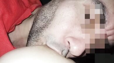 My Husband Gets Destroyed Choking on My Big Natural Tits All Day Long