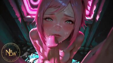 Sakura Gets Creampied In Alley Face Covered In Cum ASMR Hentai
