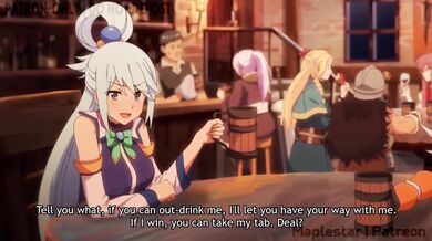 Aqua And Kazuma Destroyed Gushing Choked Hentai