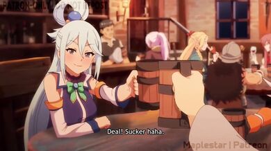 Aqua And Kazuma Destroyed Gushing Choked Hentai