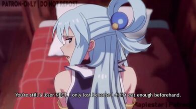 Aqua And Kazuma Destroyed Gushing Choked Hentai
