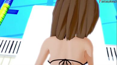 Bonnie The Hot Cheerleader Invites Me To Swimming Lessons And Fucks Me Pov Hentai Cosplay Parody