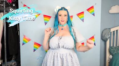 Scottish Alt Girl Blue Hair Curvy BBW Solo Female Sex Toys