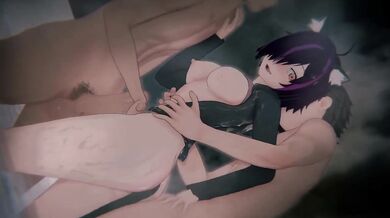 Chainsmoker Cat Hameko 3D Hentai Anal Angel POV Sandwich DP Passione 4K
