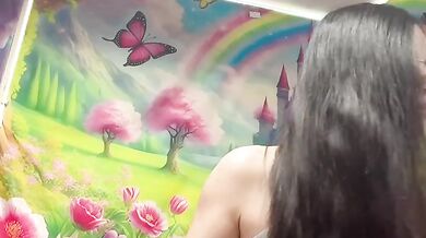 Nice Hair Black Sexy Tit Show Cucumber in Pussy Solo