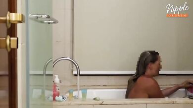 Hotel Shower Takeover Destroyed Gushing MILF Wife Gets Choked