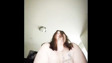 Cheating MILF mom destroys neighbor with extreme deepthroat gagging and thick curvy white ass