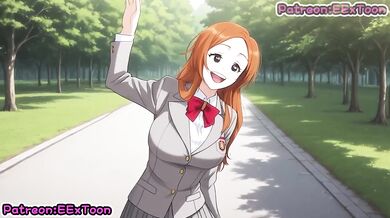 Bleach Hentai Anime Big Tits Orihime Inoue Blow Job Hentai by eextoon