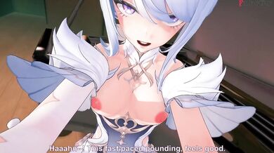 Cute Odette Dancer Destroyed In Theater Gushing Choked POV Hentai Genshin Impact