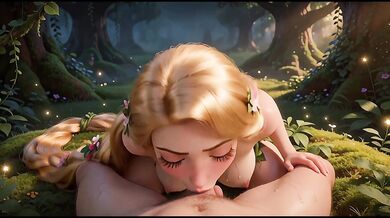 Lost Rapunzel Escaped Princess POV Creampie Choked Cum Compilation