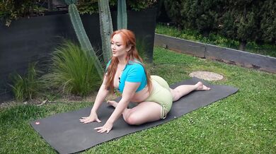 Thick Redhead Does Splits During Yoga With Big Tits And Big Ass EMMA MAGNOLIA