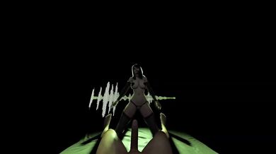 Goth Succubus Destroyed Gushing Choked In Blender Animation
