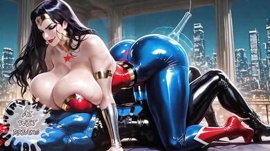 DC Supergirl Destroyed Wonder Woman JOI Choked Gushing Superhero XXX Animation Porn