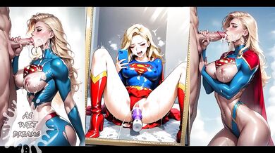 DC Supergirl Destroyed Wonder Woman JOI Choked Gushing Superhero XXX Animation Porn