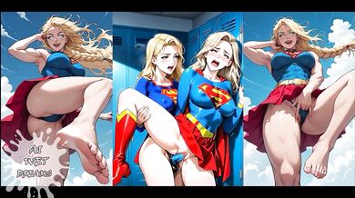 DC Supergirl Destroyed Wonder Woman JOI Choked Gushing Superhero XXX Animation Porn