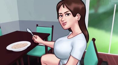 Summertime Saga Gameplay Hot Stepmom Destroyed With Gushing Blowjob Big Dick Cum