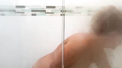 Redhead Freckled Milf Gushes Pee And Sings In Soapy Shower