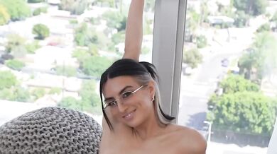 Caught Famous OnlyFans Influencer Taking Nudes in Airbnb Big Ass Brunette Petite Fit Girl Natural Perky Tits Long Legs Amateur POV Lamar Gatz Lev Lieben